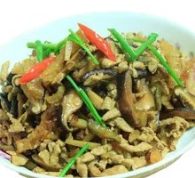 Shiitake Mushroom and Pork Strips