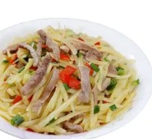 Potato Shredded Pork Noodles