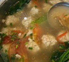 Pine Mushroom Meatball Soup