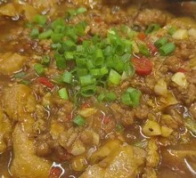 Minced Pork and Tofu Puffs Stew