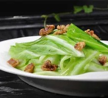 Fried Pork Crumbs with Bok Choy