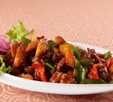 Pork Rib and Spicy Sliced Pork Stir-fry