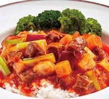 Tomato Beef Rice Bowl