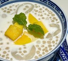 Mango Taro Coconut Jelly with Sago