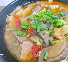 Pickled Chili Duck Blood Noodles