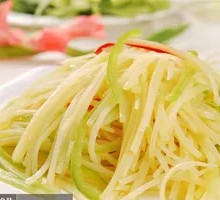 Sliced Potatoes with Green Pepper