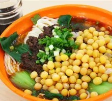 Spicy Tofu and Pea Noodles