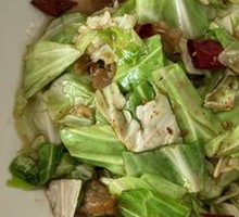 Fried Pork Crumbs with Napa Cabbage
