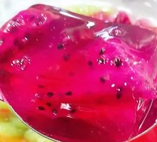 Hand-Pressed Red Dragon Fruit Ice Jelly