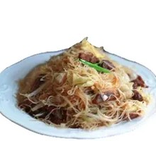 Cantonese Egg and Meat Fried Rice Noodles