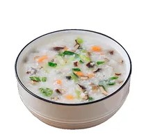 Carrot and Spinach Pork Rice Porridge