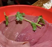 Sliced Pork Kidney with Big Knife