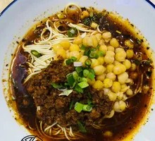 Spicy Broad Noodles with Pea Paste