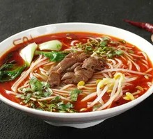 Braised Pig Intestines Rice Noodles in Red Broth
