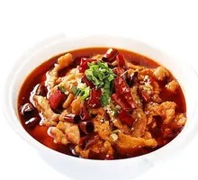 Stoneware Spicy Sliced Pork in Chili Oil