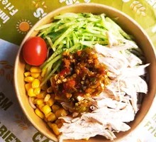 Low-Calorie Spicy Chicken Noodles with Millet Chili