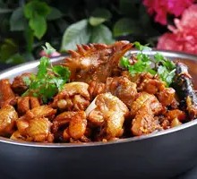 Spicy Pork Intestine and Chicken Dry Pot