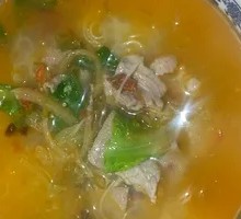 Sour Radish Pork Slice Rice Noodles