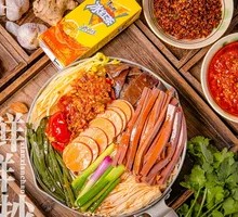 Pickled Chili Duck Blood Noodles