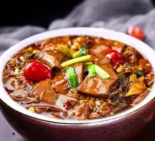 Pickled Chili and Sour Cabbage Duck Blood