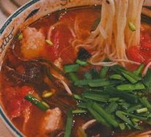 Tomato Shrimp Dumpling Noodles