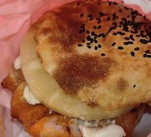 Grilled Pineapple Chinese Burger