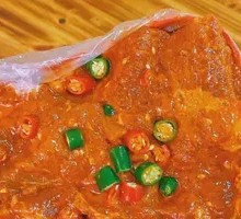 Sliced Beef with Green and Red Peppers