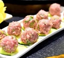 Freshly Made Cilantro Pork Balls