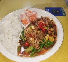 Pickled Pepper Chicken Offal Rice