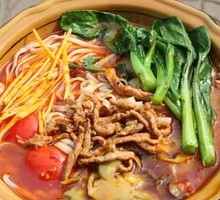Raw Meat Noodles in Wraps