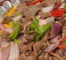Grilled Beef on Iron Plate