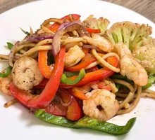 Black Pepper Shrimp Pasta