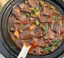 Sichuan-style Duck Blood with Pickled Chili