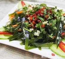 Cold-mixed kelp strands