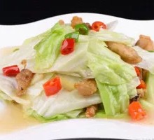 Fried Pork Crumbs with White Vegetables