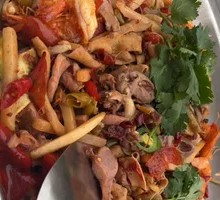 Spicy Chicken Offal and Shrimp