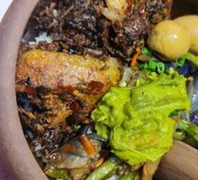 擂神扣肉拼茄子擂豆角