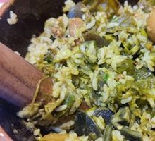 Spicy Pork with Crushed Chili and Century Egg
