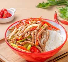 Pickled Chili Pork Rice Bowl