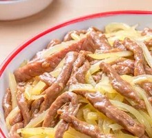 Potato and Beef Strips