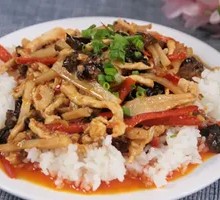 Fish-Flavored Shredded Pork Rice Bowl