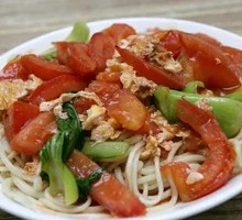 番茄炒蛋盖浇面