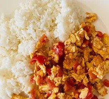 Tomato and Egg Rice Bowl