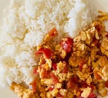 Tomato and Egg Rice Bowl