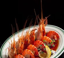 Steamed Drunken Prawn with Full Yellow