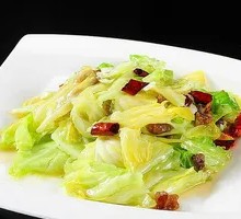 Fried Pork Crumbs with Bok Choy