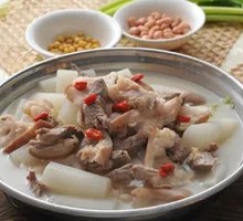 Clear Soup with Lamb Offal