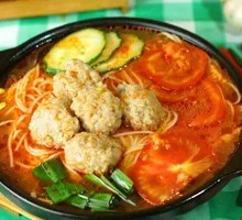 Sour Cabbage Handmade Meatball Rice Noodles