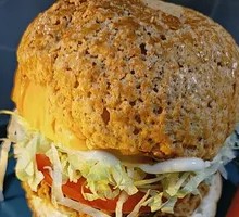 Explosive Cheese Pork Burger