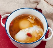 Red Sugar Fermented Rice Egg Soup